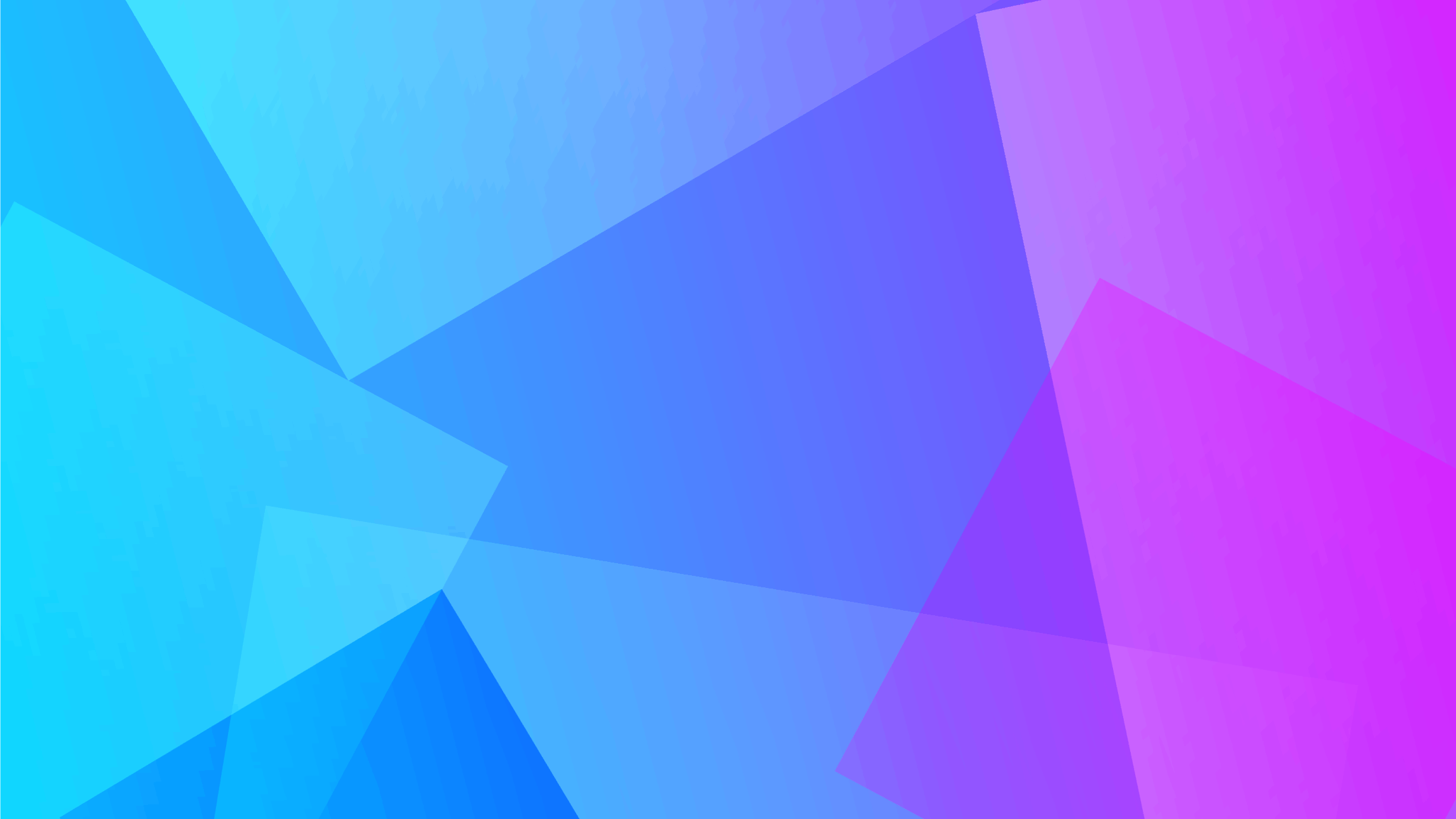 A digital rendering of large see through squares, varying in size and layered on top of each other. The layered shapes create a gradient effect from light blue to purple.