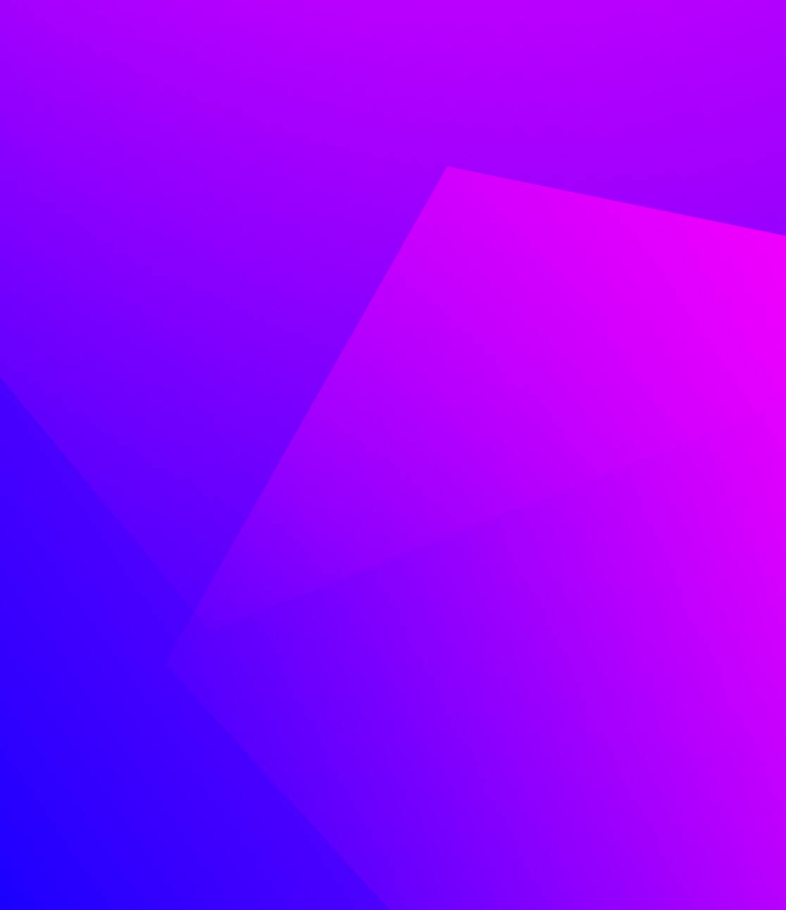 A digital wallpaper comprised of layered oversized pentagons, resulting in a wallpaper that graduates from dark blue to light purple.