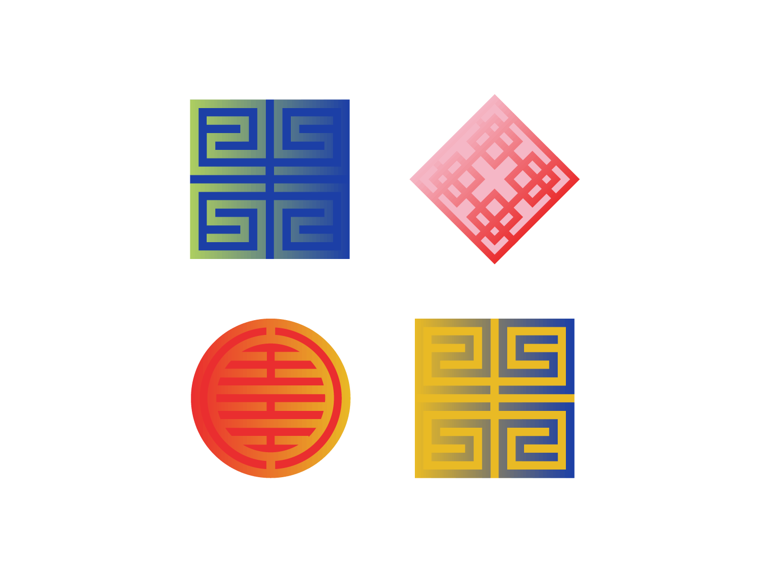 Full color emblems for South Korea
